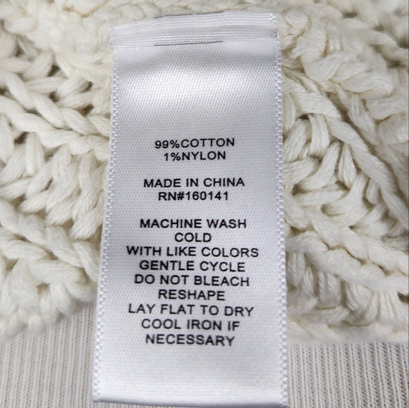 ADYSON PARKER Off White Cable Knit Sweater Vest Size Large - Picture 8 of 8